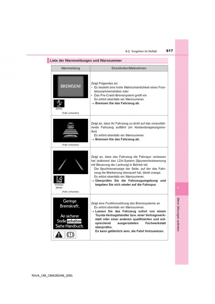 manual  Toyota RAV4 IV 4 Handbuch / page 617