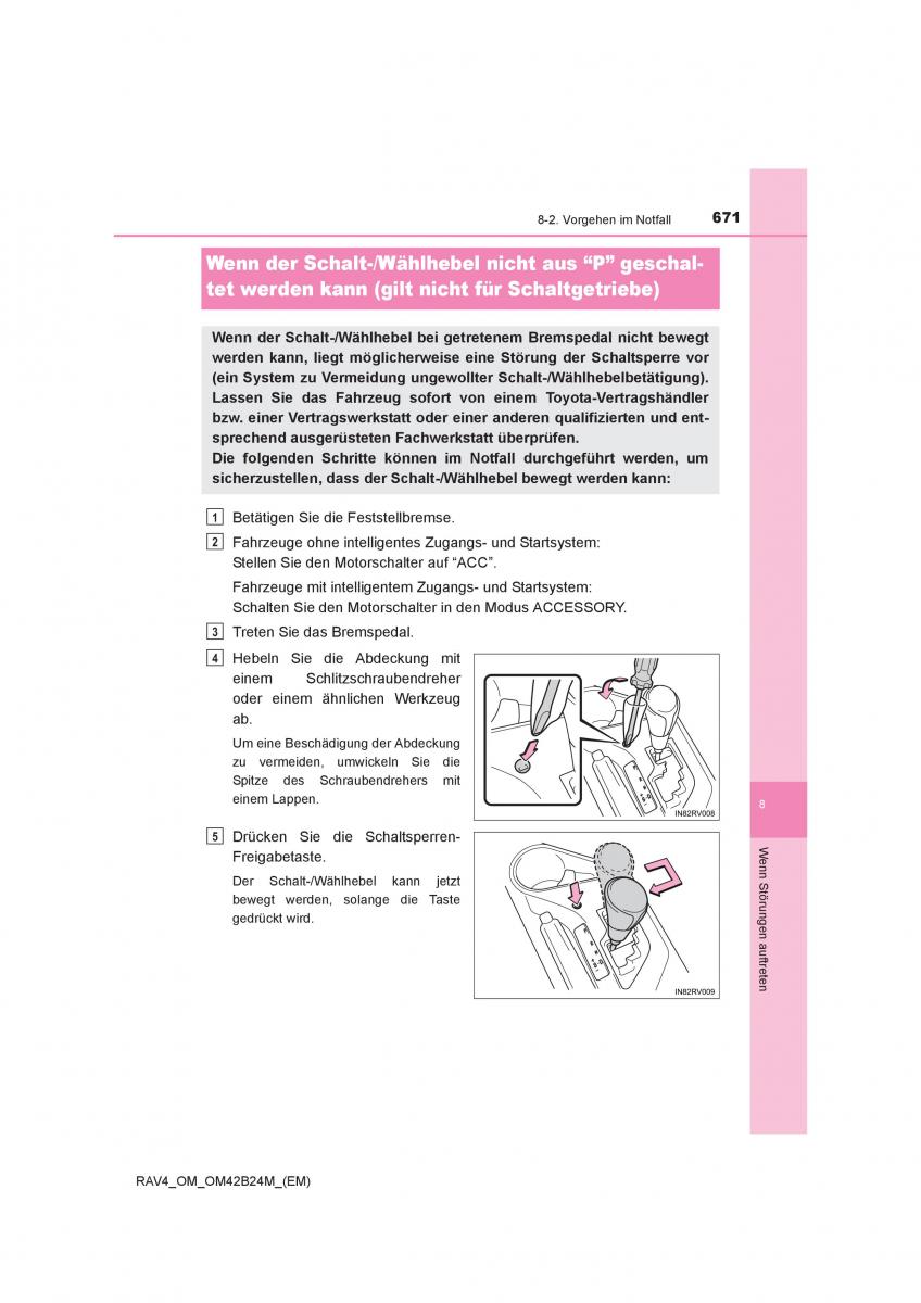 manual  Toyota RAV4 IV 4 Handbuch / page 671