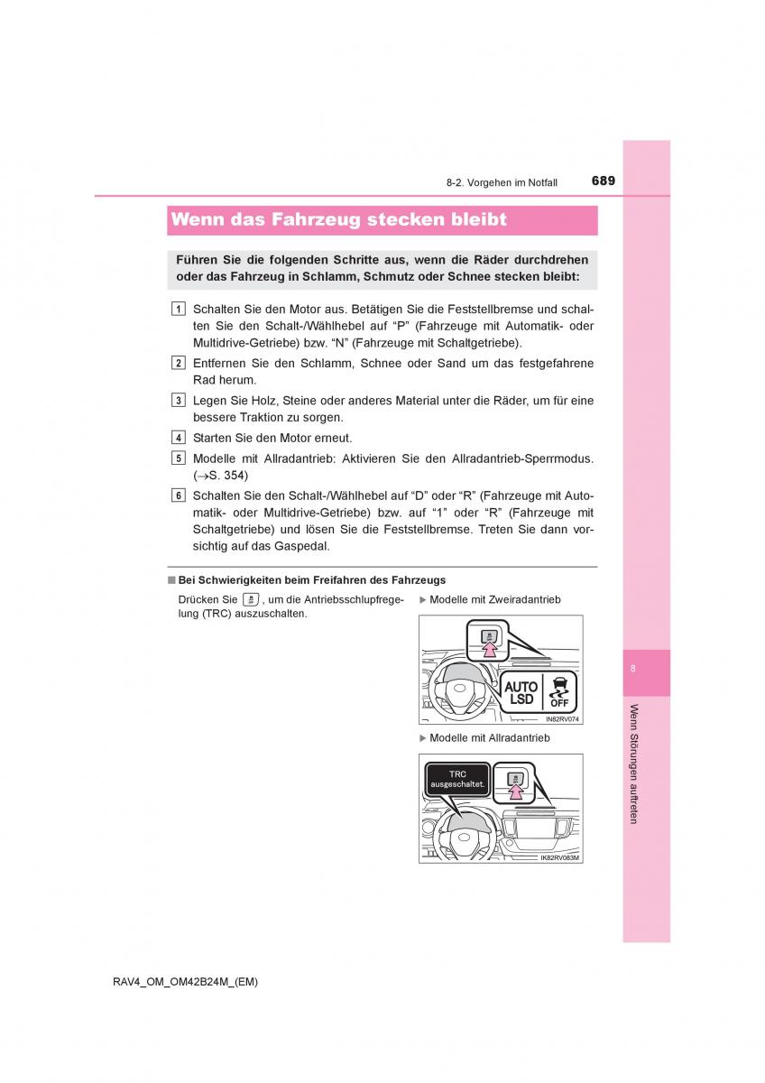 manual  Toyota RAV4 IV 4 Handbuch / page 689
