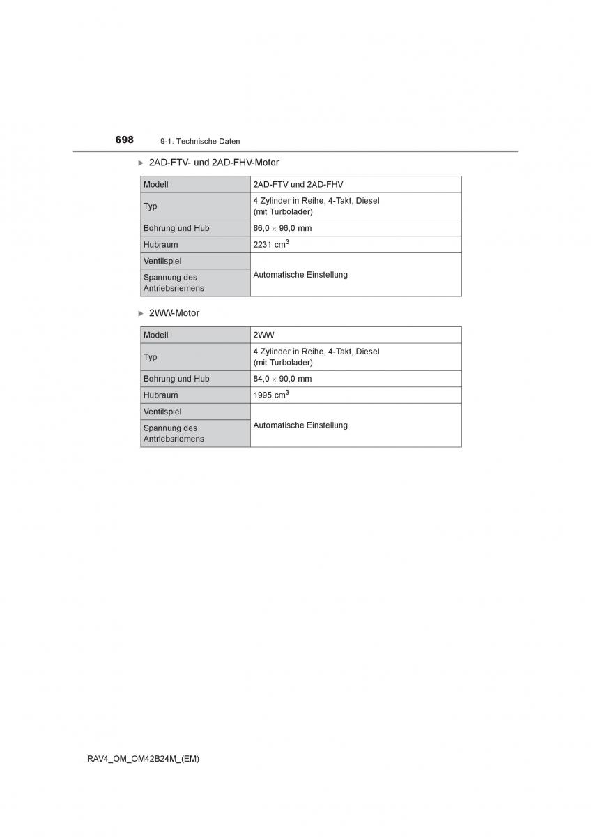 manual  Toyota RAV4 IV 4 Handbuch / page 698