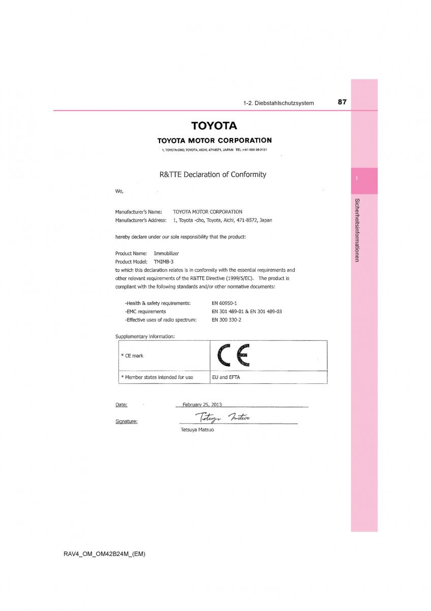 manual  Toyota RAV4 IV 4 Handbuch / page 87