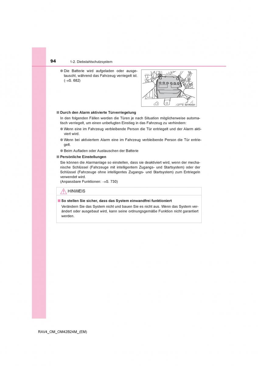 manual  Toyota RAV4 IV 4 Handbuch / page 94