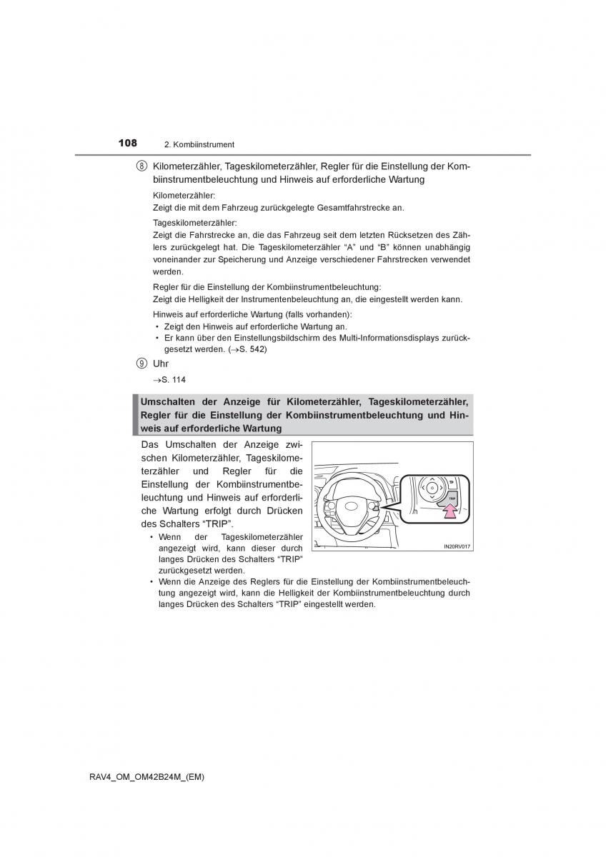 manual  Toyota RAV4 IV 4 Handbuch / page 108