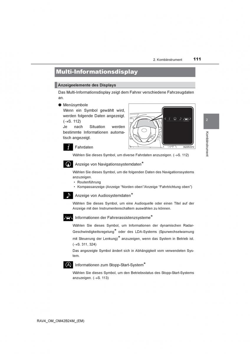 manual  Toyota RAV4 IV 4 Handbuch / page 111