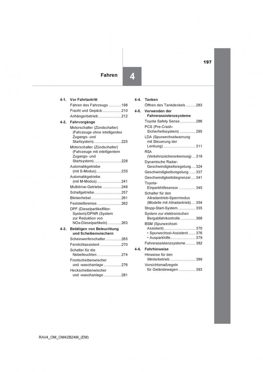 manual  Toyota RAV4 IV 4 Handbuch / page 197