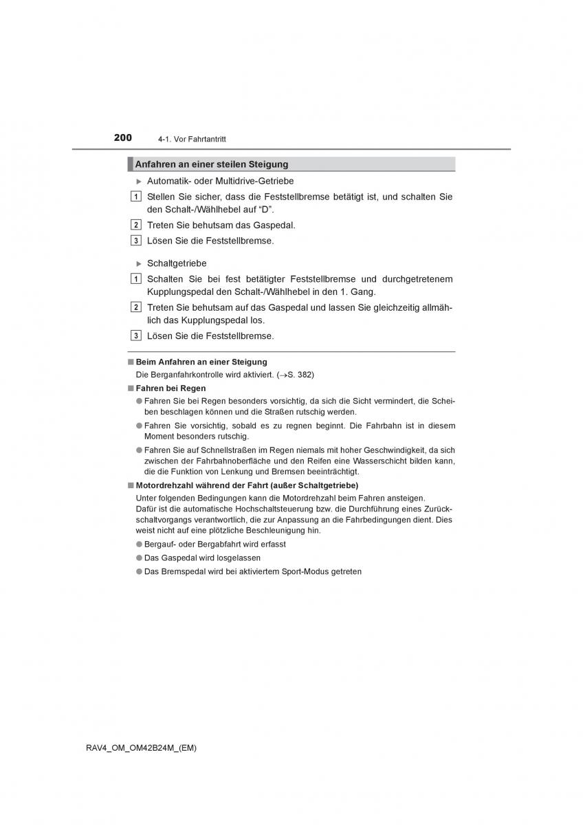 manual  Toyota RAV4 IV 4 Handbuch / page 200