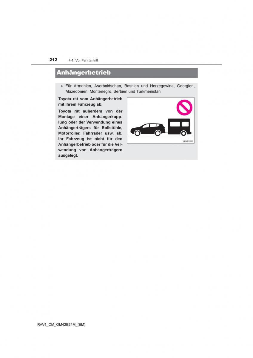 manual  Toyota RAV4 IV 4 Handbuch / page 212