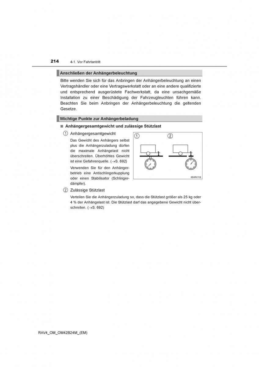 manual  Toyota RAV4 IV 4 Handbuch / page 214