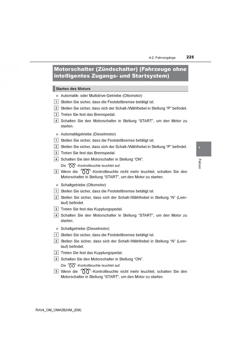 manual  Toyota RAV4 IV 4 Handbuch / page 225