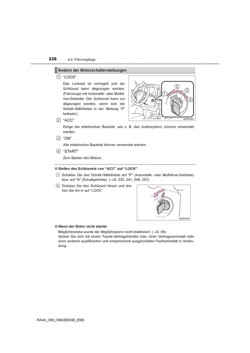 manual  Toyota RAV4 IV 4 Handbuch / page 226