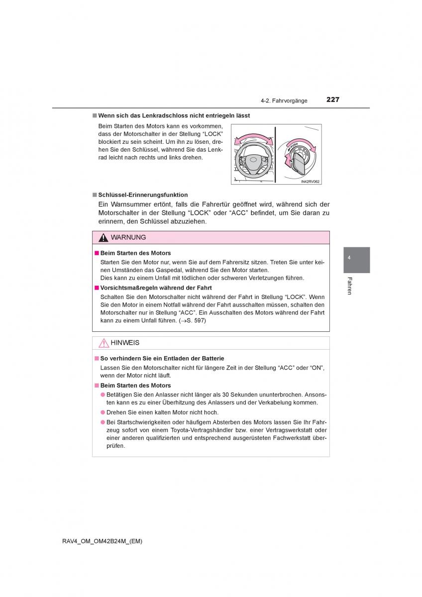 manual  Toyota RAV4 IV 4 Handbuch / page 227