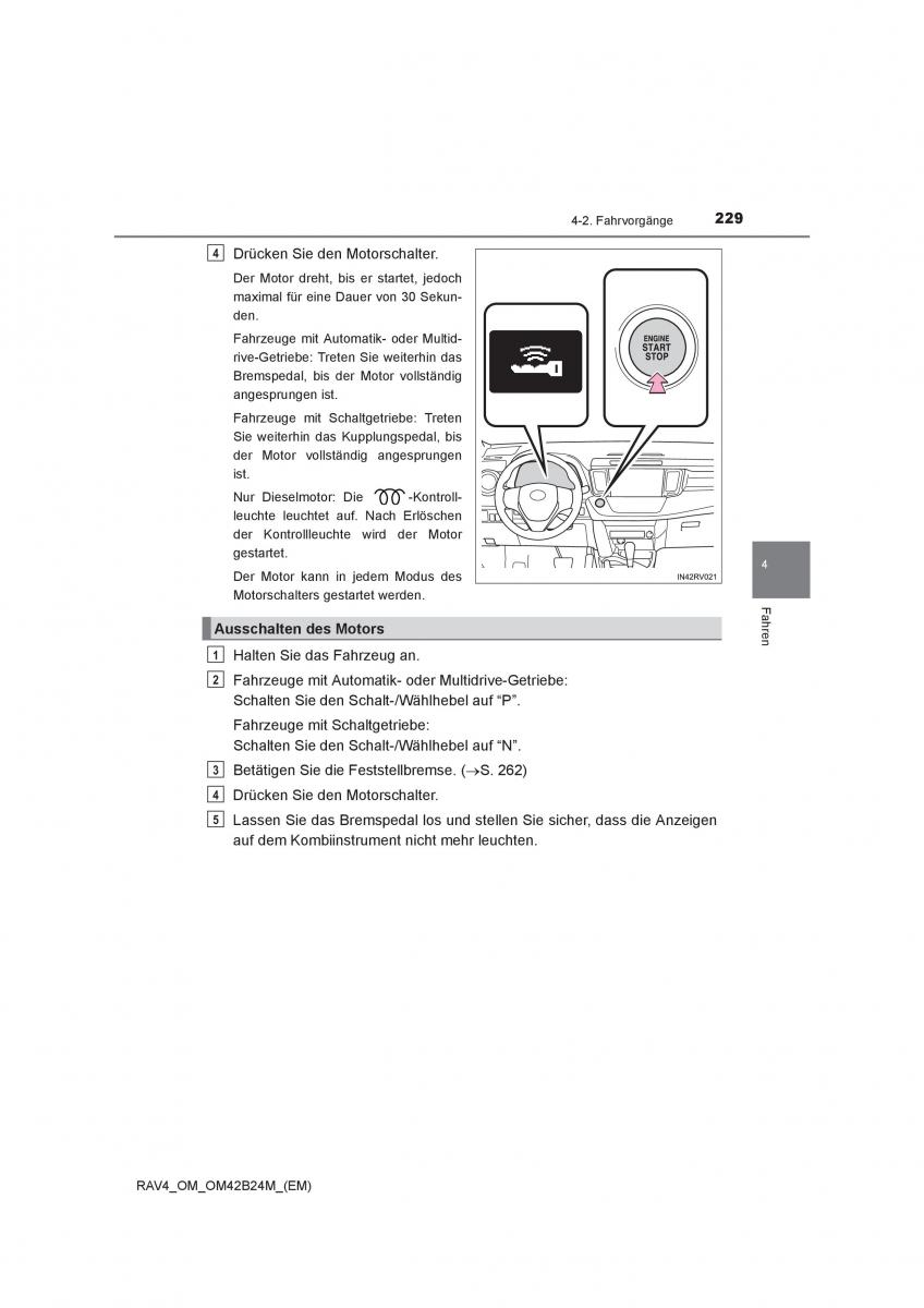 manual  Toyota RAV4 IV 4 Handbuch / page 229