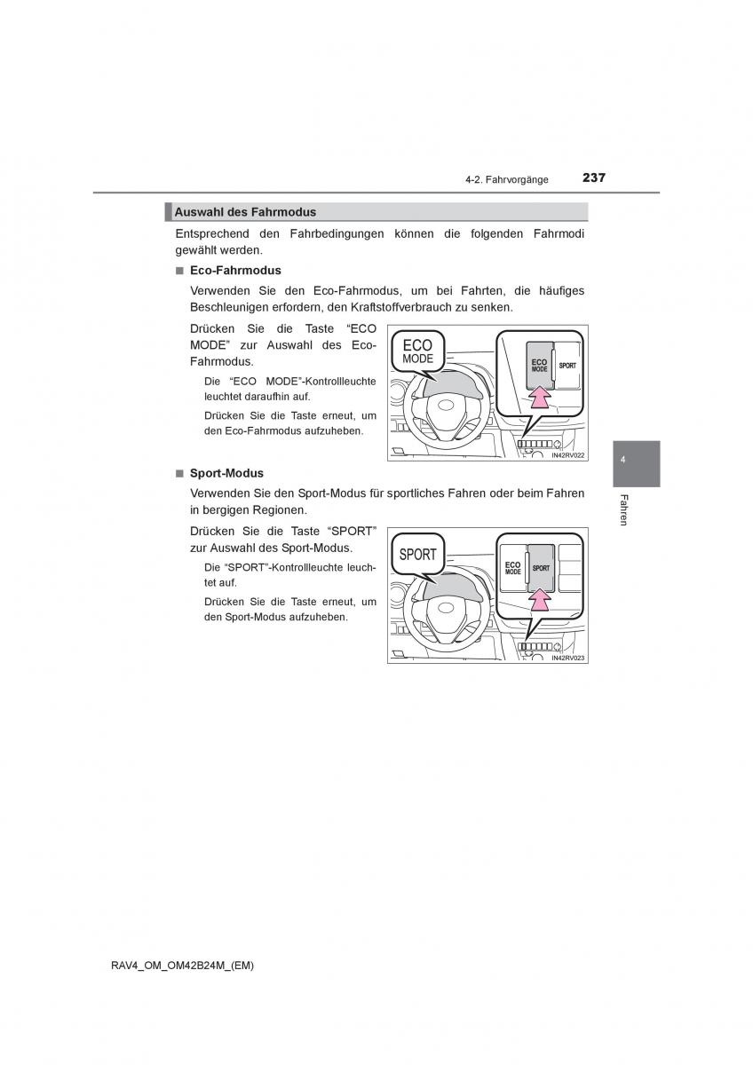 manual  Toyota RAV4 IV 4 Handbuch / page 237