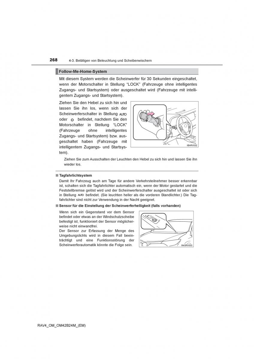 manual  Toyota RAV4 IV 4 Handbuch / page 268