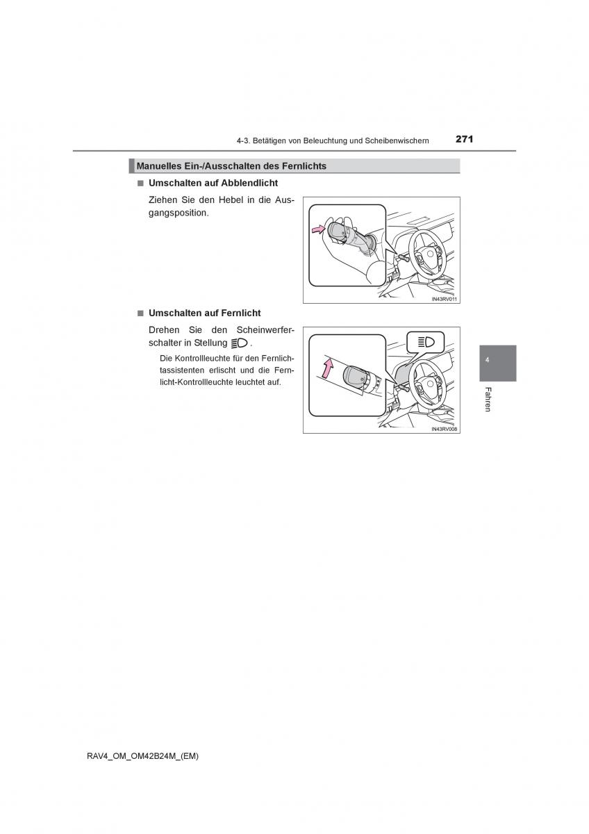 manual  Toyota RAV4 IV 4 Handbuch / page 271