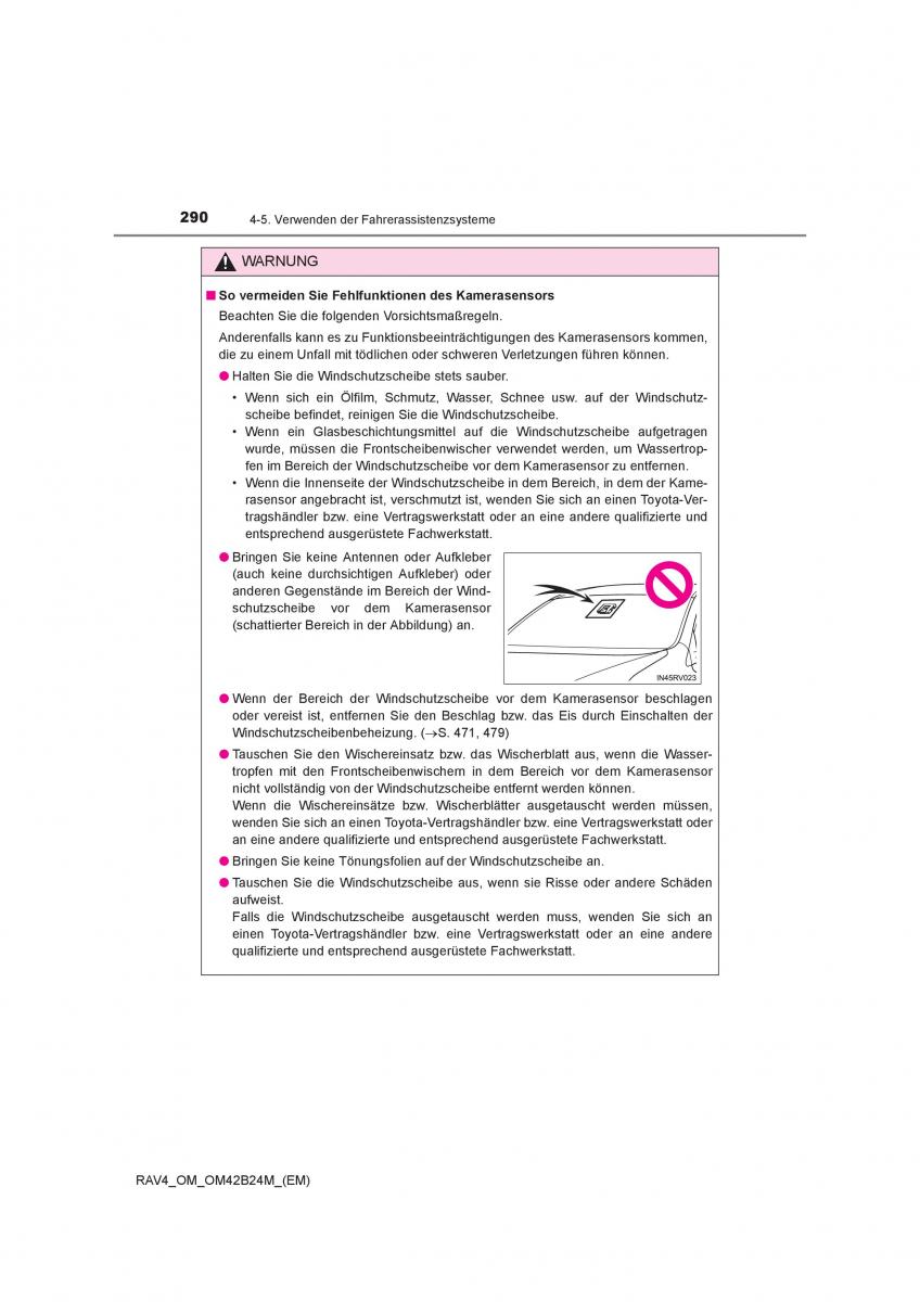 manual  Toyota RAV4 IV 4 Handbuch / page 290