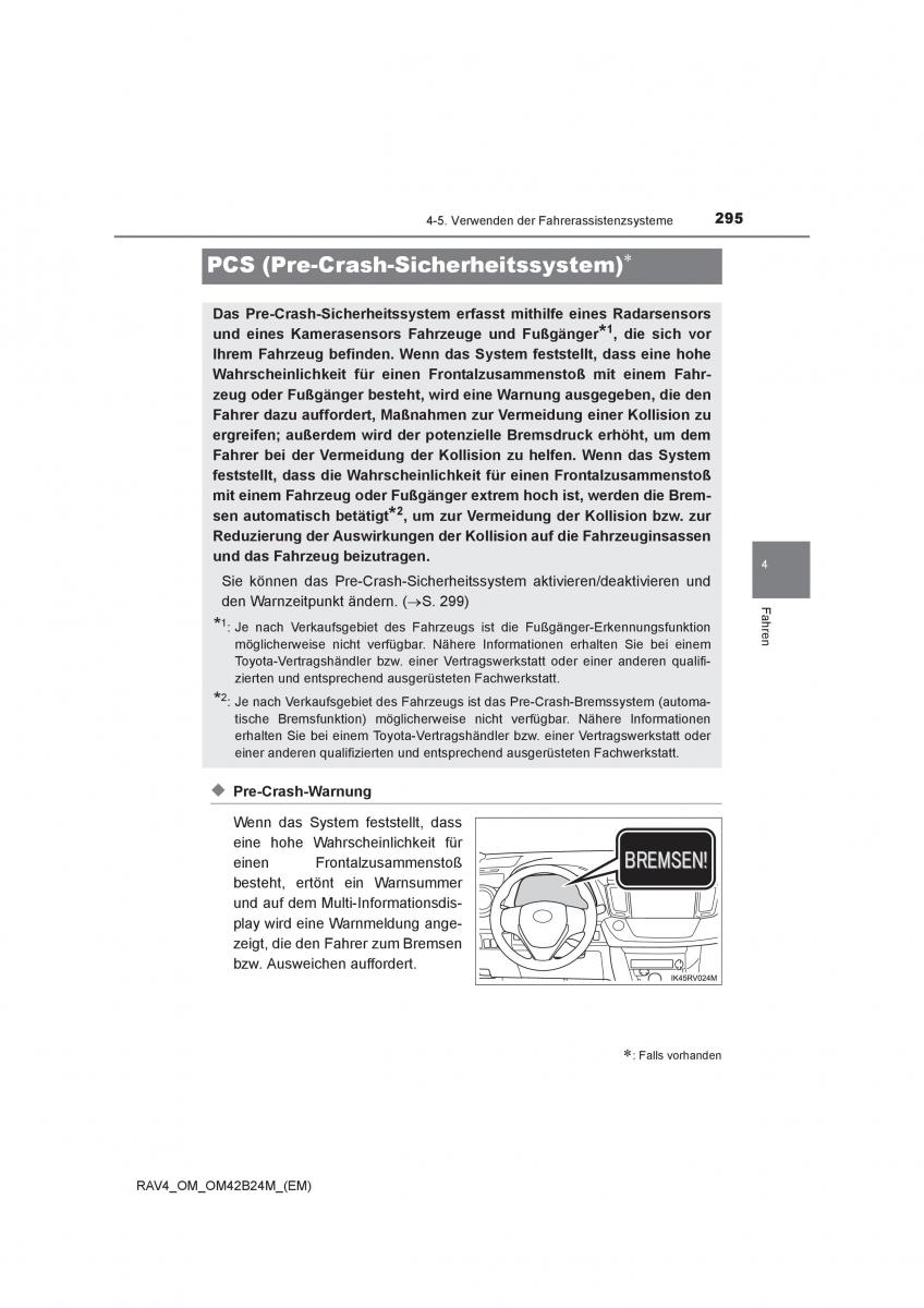 manual  Toyota RAV4 IV 4 Handbuch / page 295