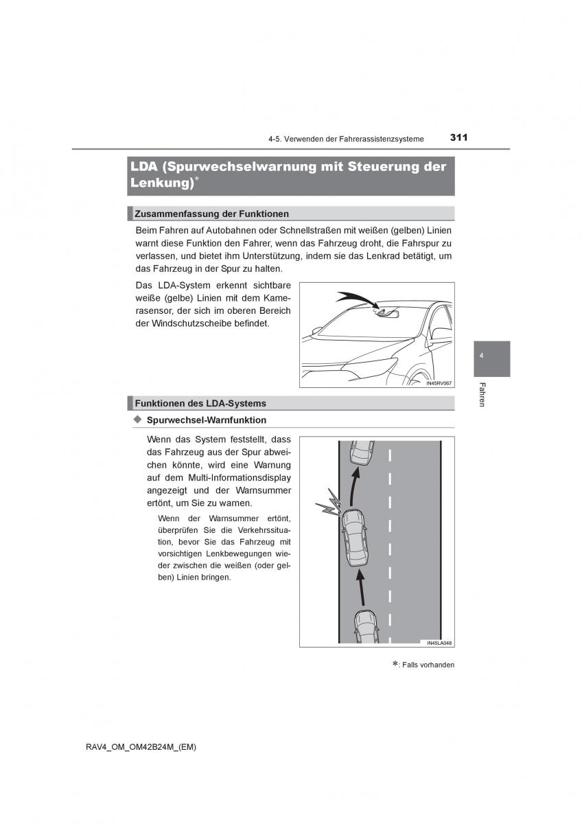 manual  Toyota RAV4 IV 4 Handbuch / page 311