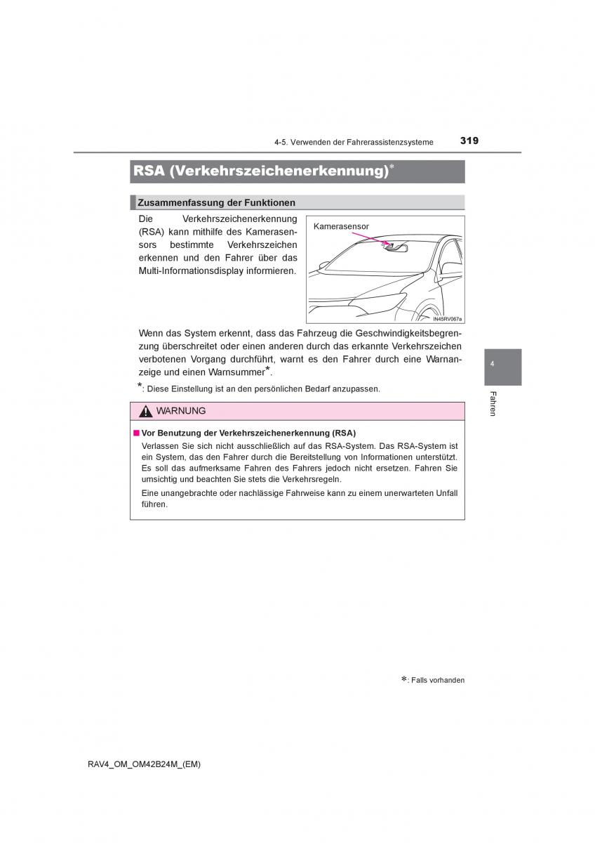 manual  Toyota RAV4 IV 4 Handbuch / page 319