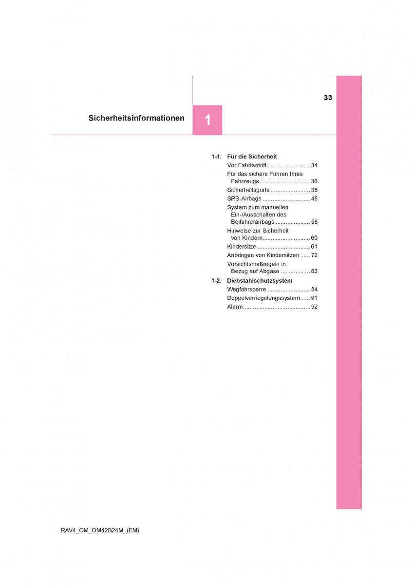 manual  Toyota RAV4 IV 4 Handbuch / page 33