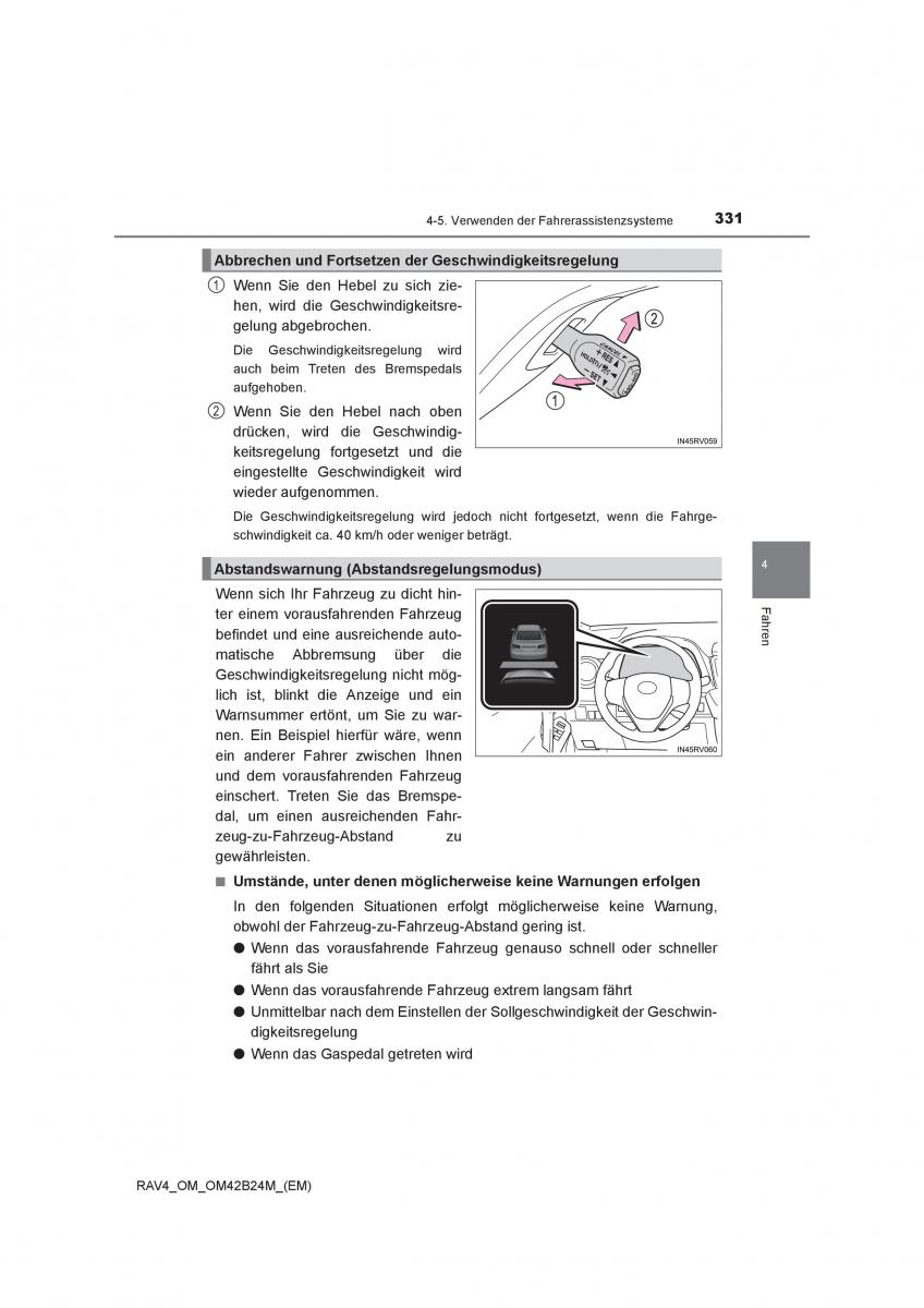 manual  Toyota RAV4 IV 4 Handbuch / page 331