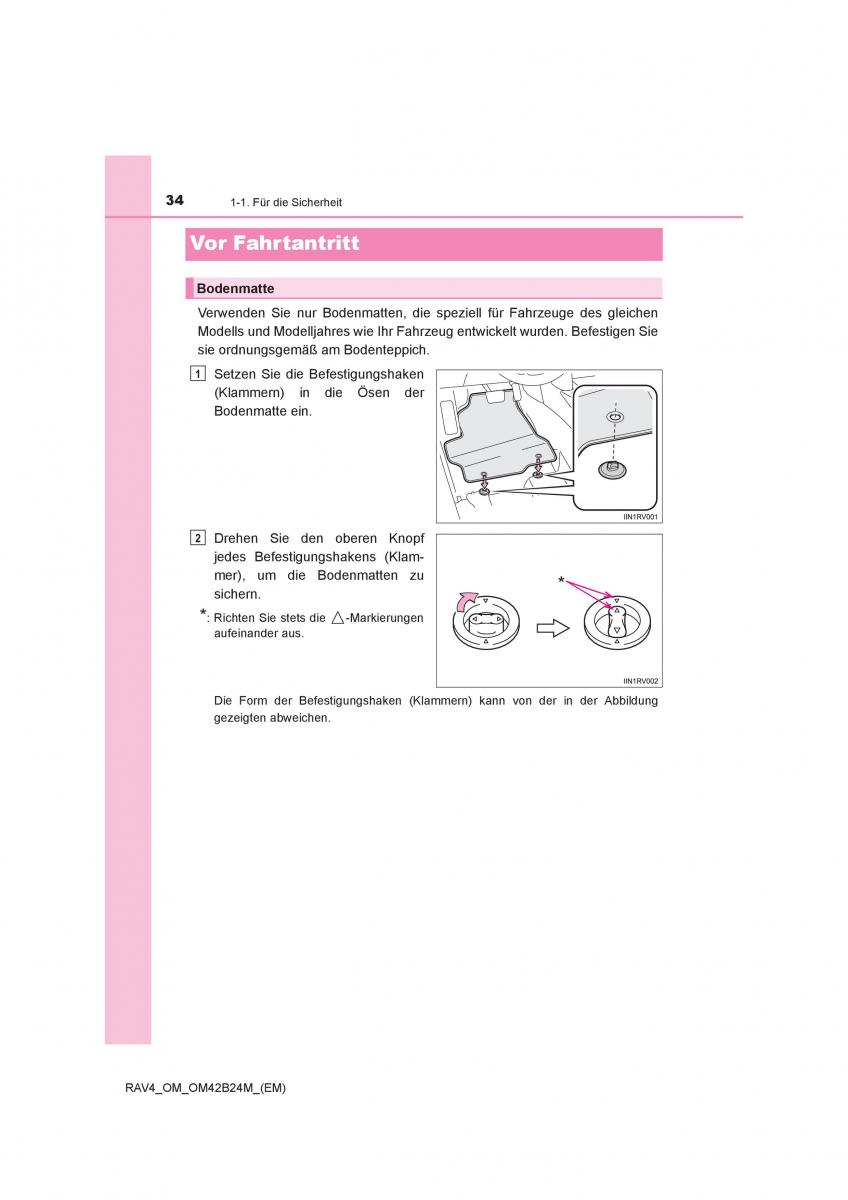 manual  Toyota RAV4 IV 4 Handbuch / page 34