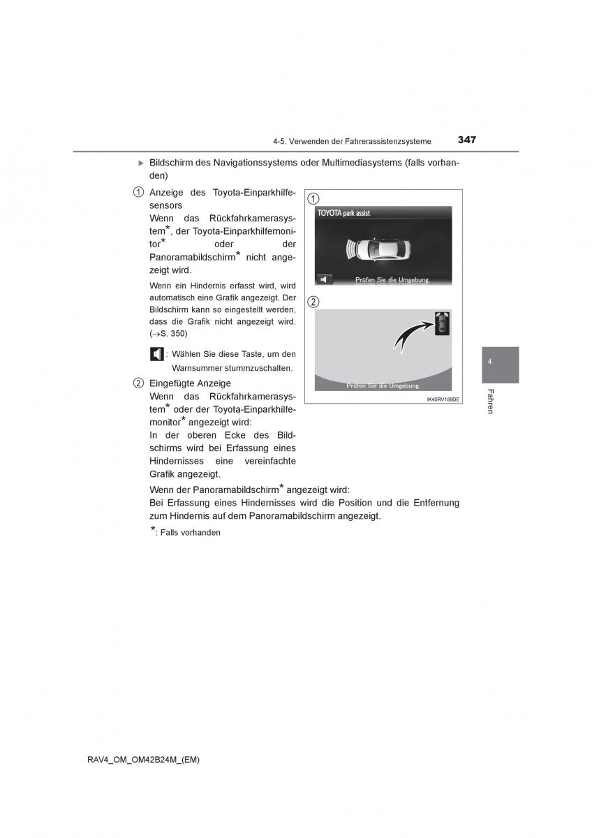 manual  Toyota RAV4 IV 4 Handbuch / page 347