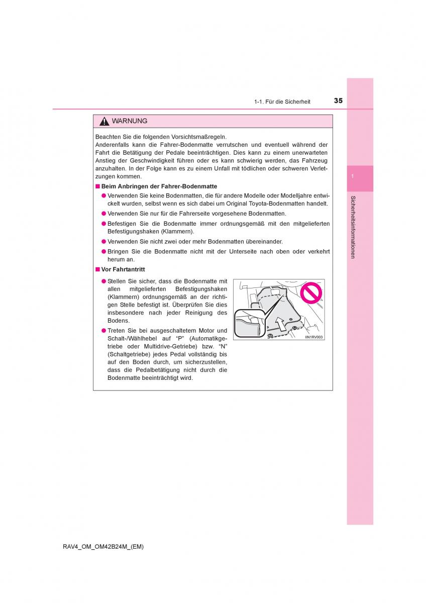 manual  Toyota RAV4 IV 4 Handbuch / page 35