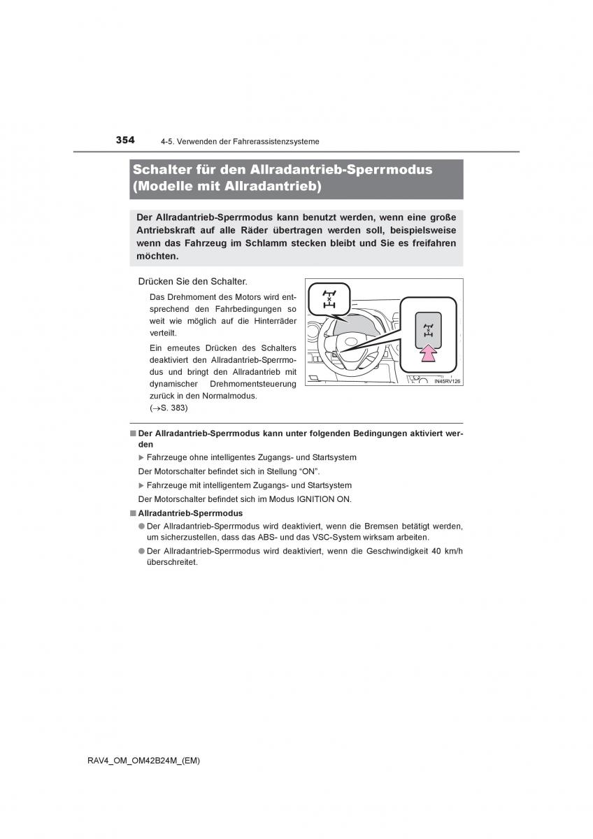 manual  Toyota RAV4 IV 4 Handbuch / page 354