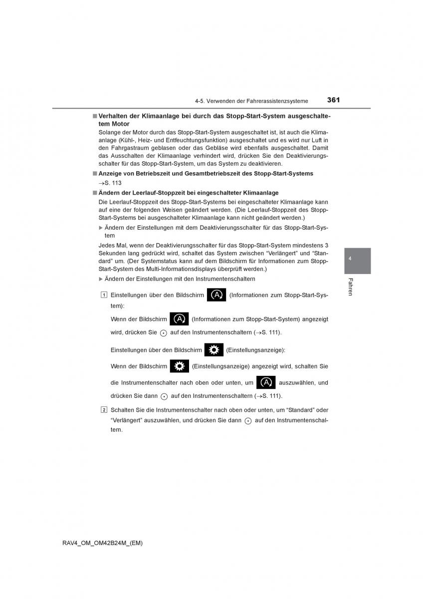 manual  Toyota RAV4 IV 4 Handbuch / page 361