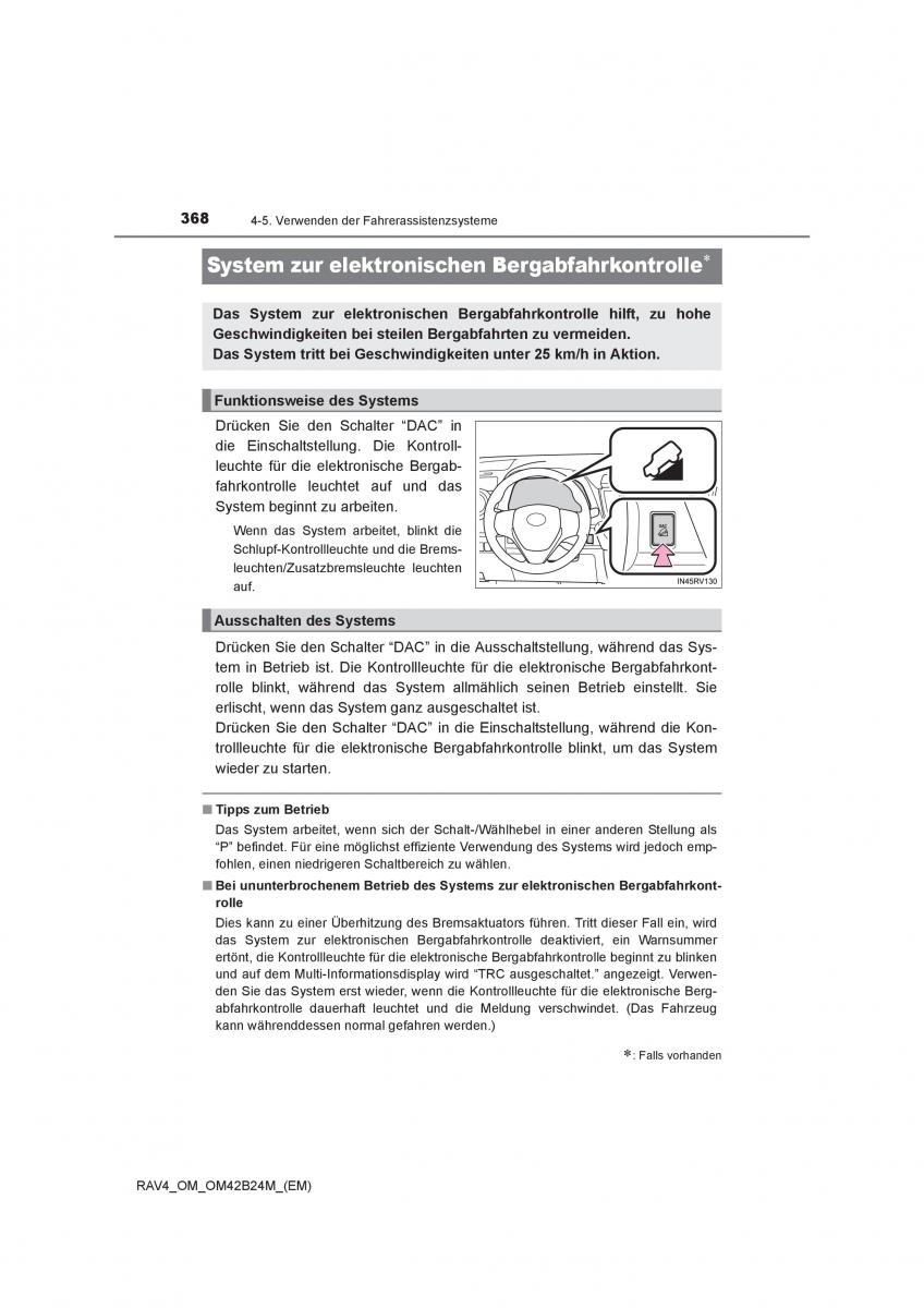 manual  Toyota RAV4 IV 4 Handbuch / page 368