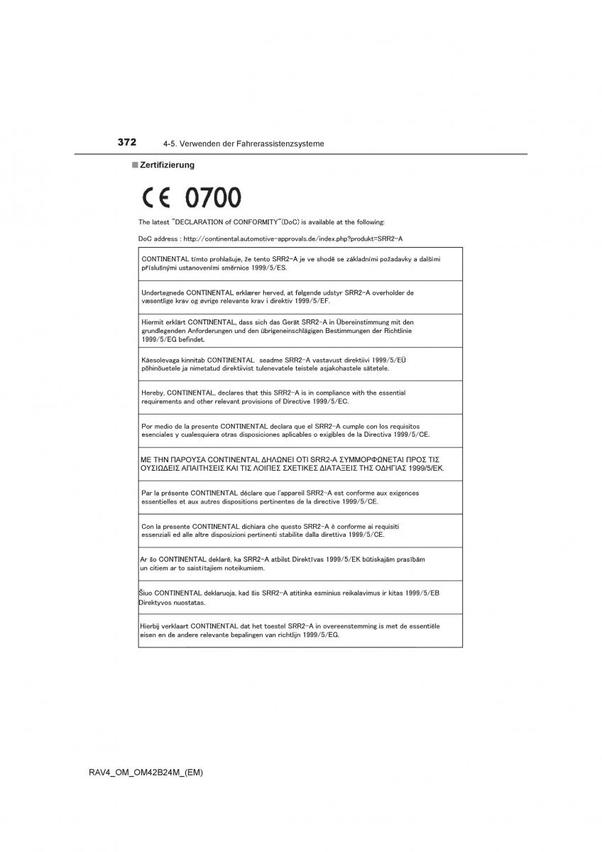 manual  Toyota RAV4 IV 4 Handbuch / page 372