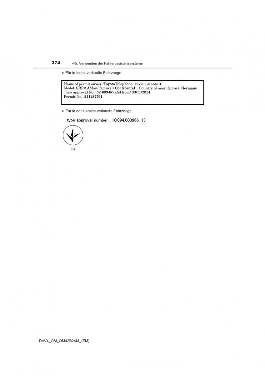 manual  Toyota RAV4 IV 4 Handbuch / page 374