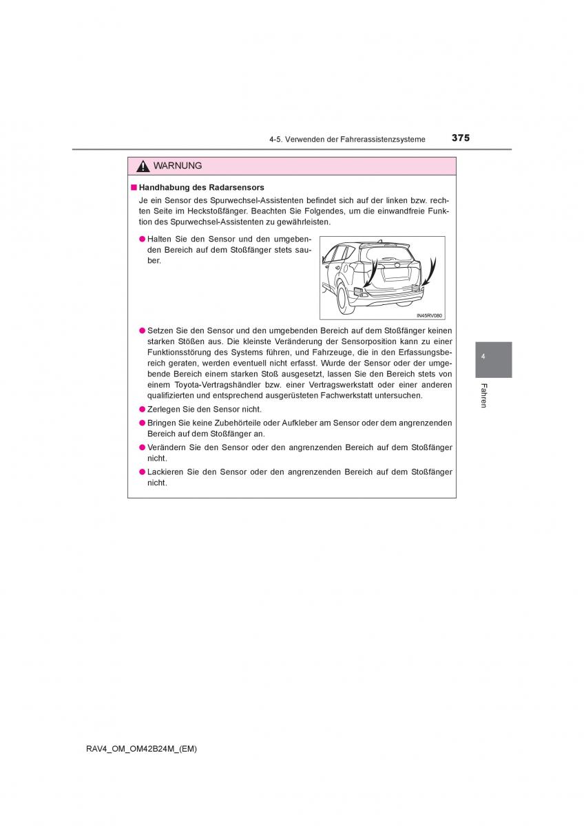 manual  Toyota RAV4 IV 4 Handbuch / page 375