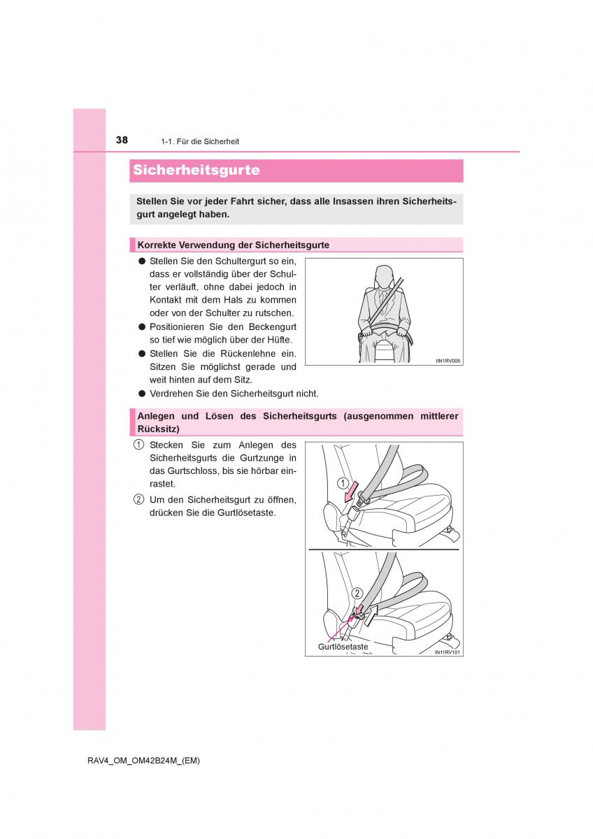 manual  Toyota RAV4 IV 4 Handbuch / page 38