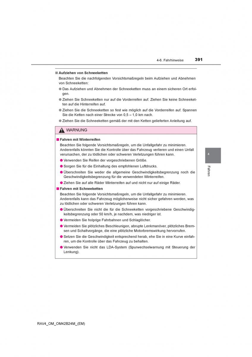 manual  Toyota RAV4 IV 4 Handbuch / page 391