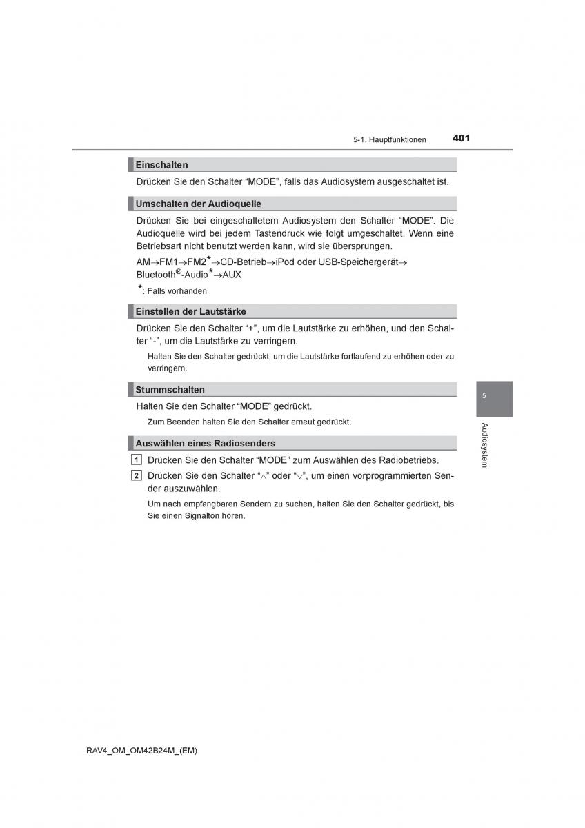 manual  Toyota RAV4 IV 4 Handbuch / page 401