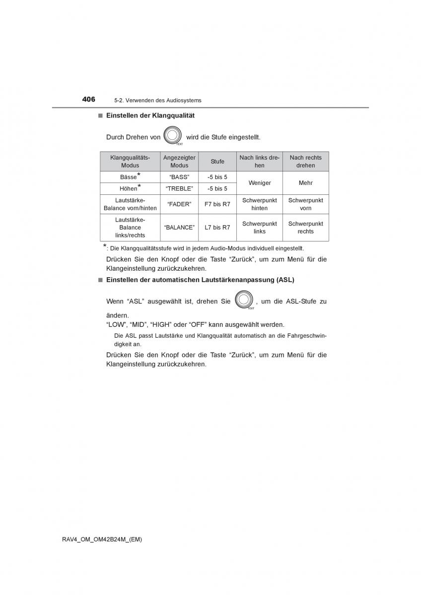 manual  Toyota RAV4 IV 4 Handbuch / page 406