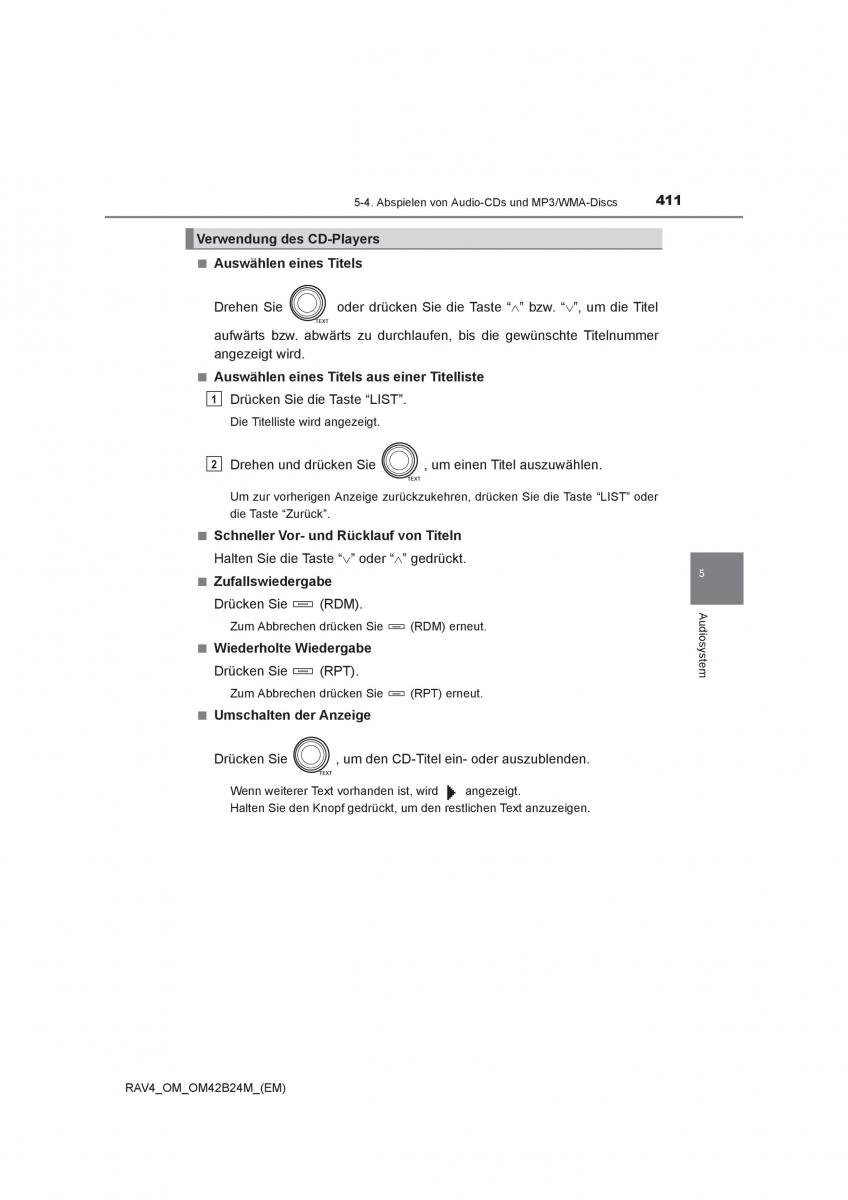 manual  Toyota RAV4 IV 4 Handbuch / page 411