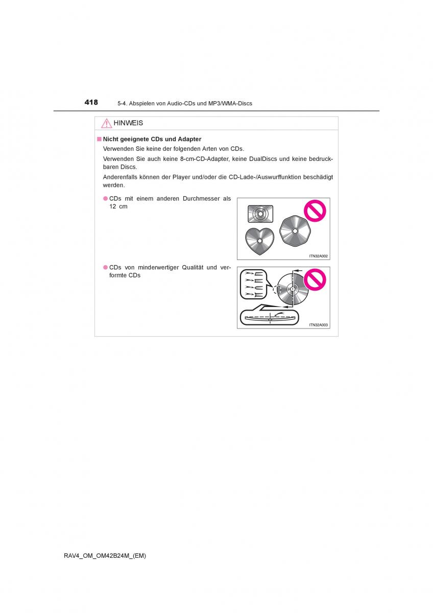 manual  Toyota RAV4 IV 4 Handbuch / page 418