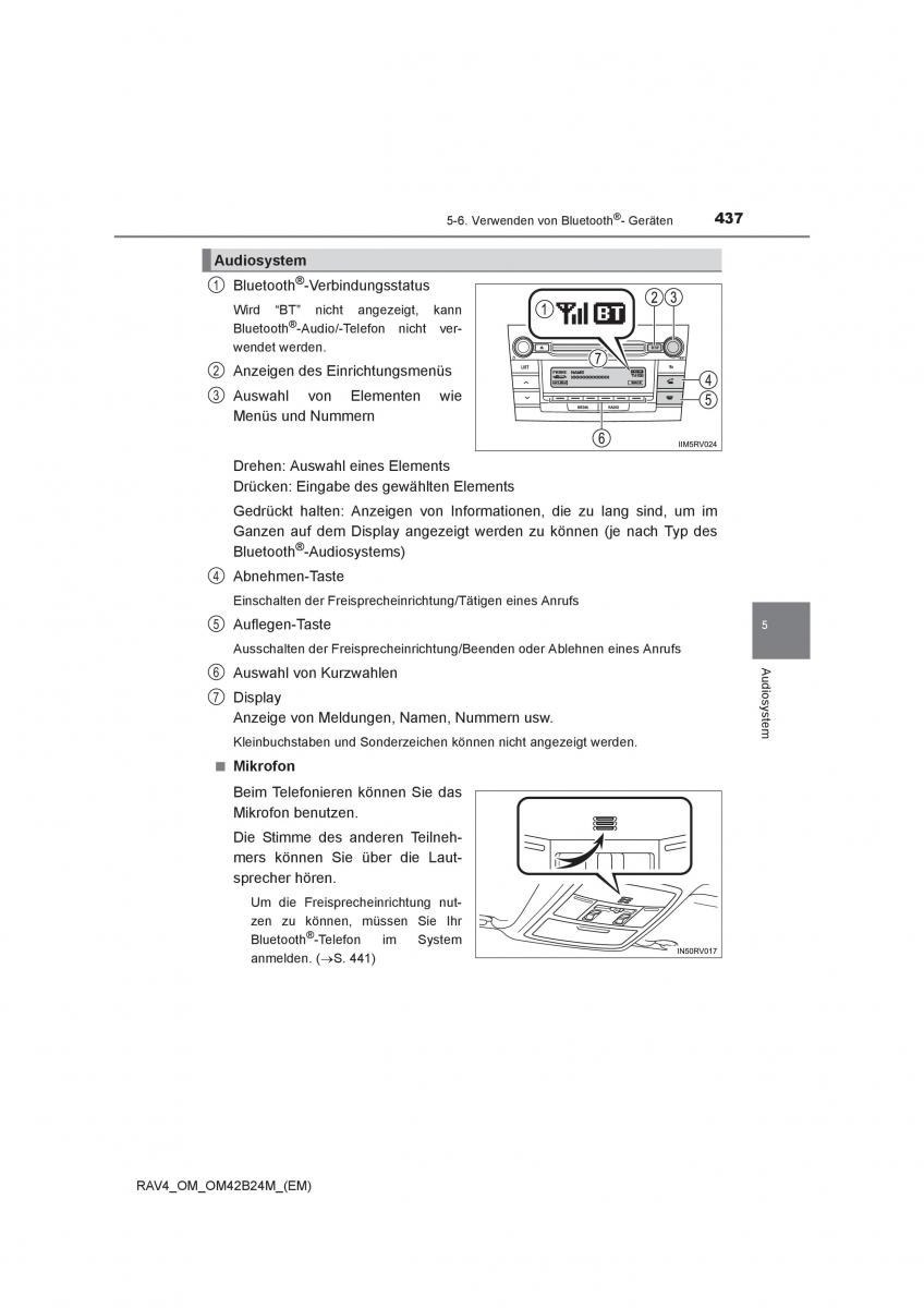 manual  Toyota RAV4 IV 4 Handbuch / page 437