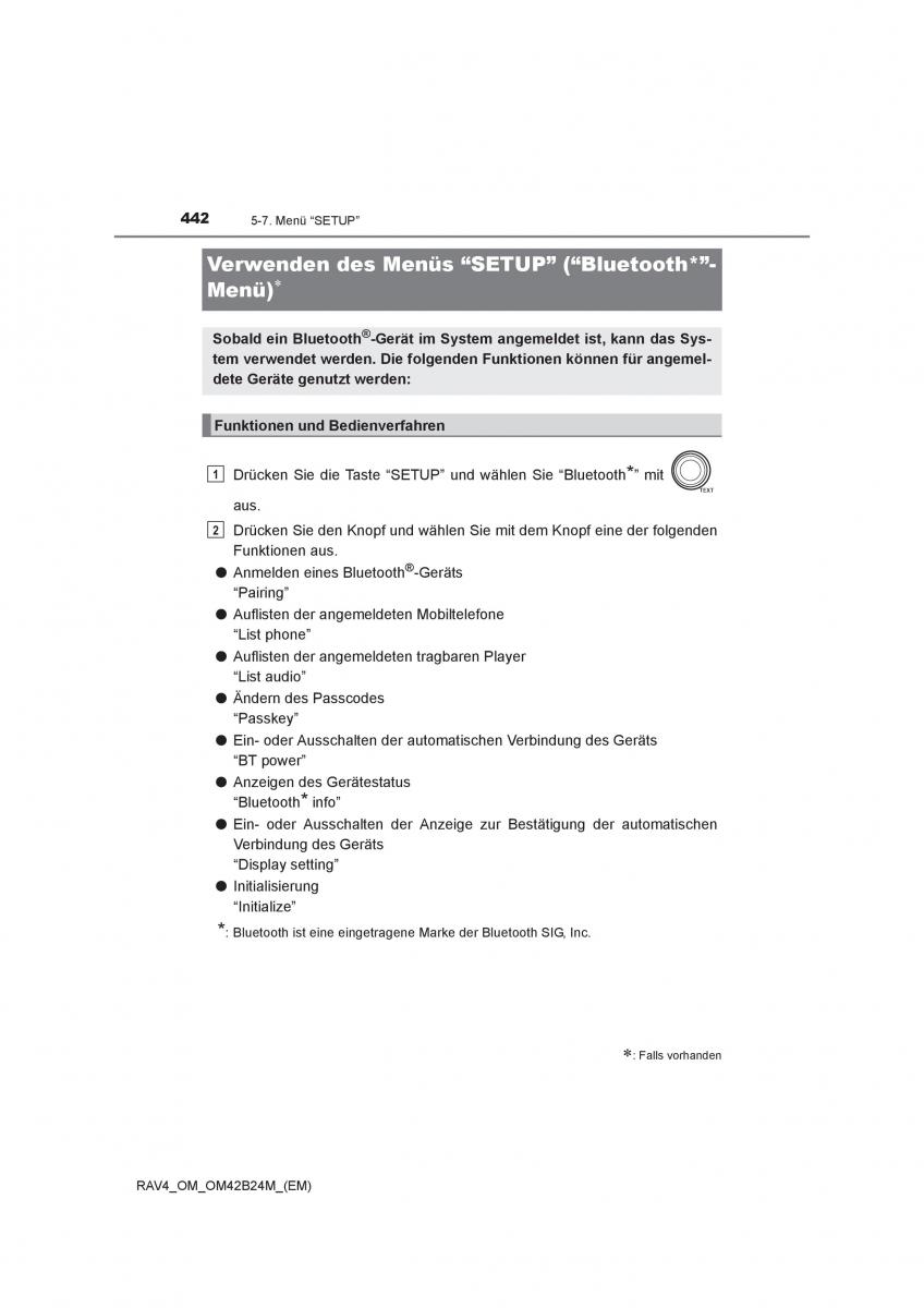 manual  Toyota RAV4 IV 4 Handbuch / page 442