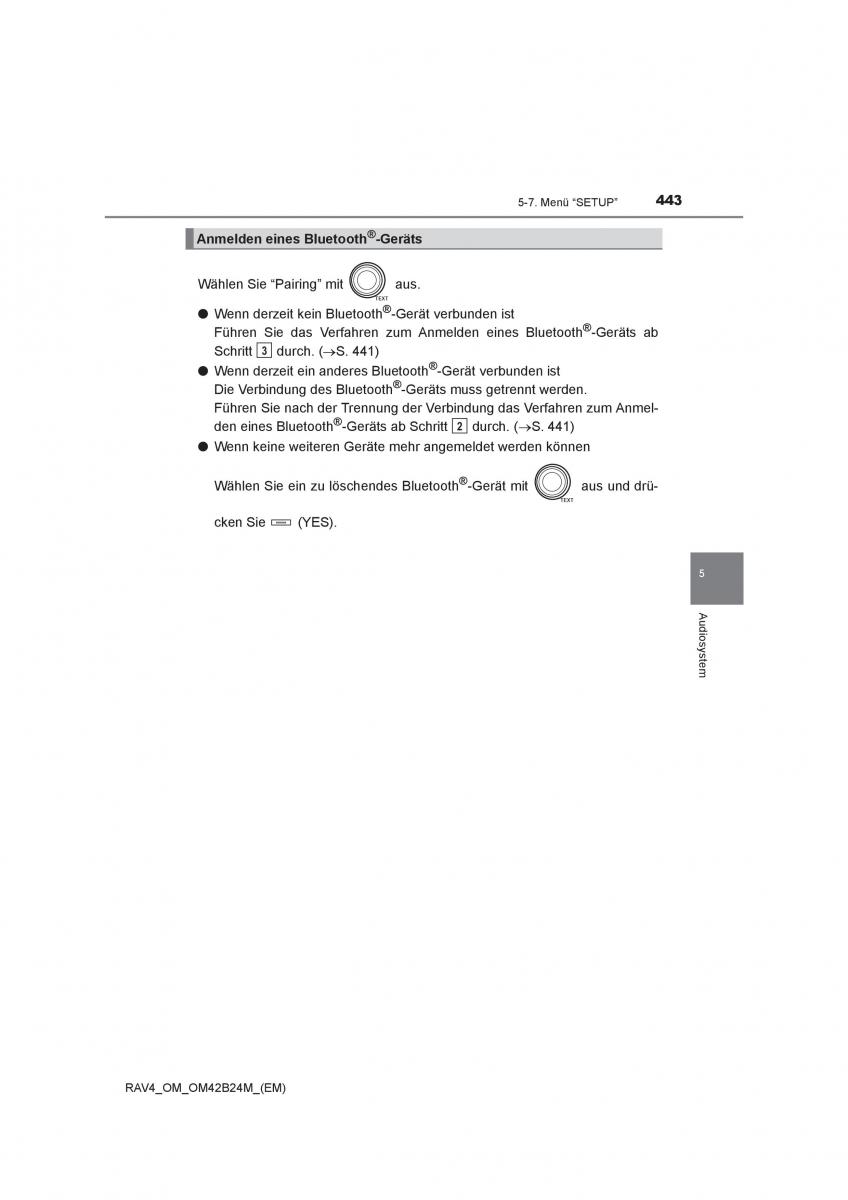 manual  Toyota RAV4 IV 4 Handbuch / page 443