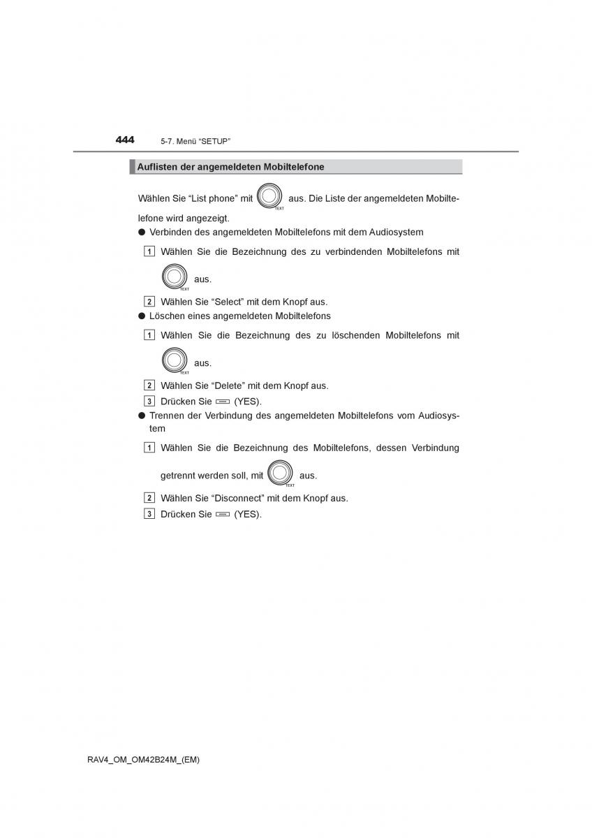 manual  Toyota RAV4 IV 4 Handbuch / page 444