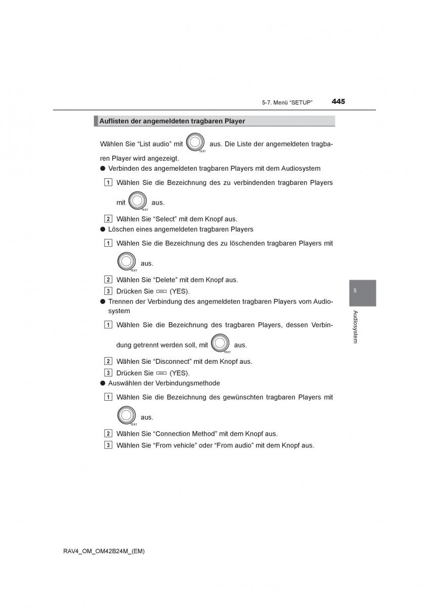 manual  Toyota RAV4 IV 4 Handbuch / page 445