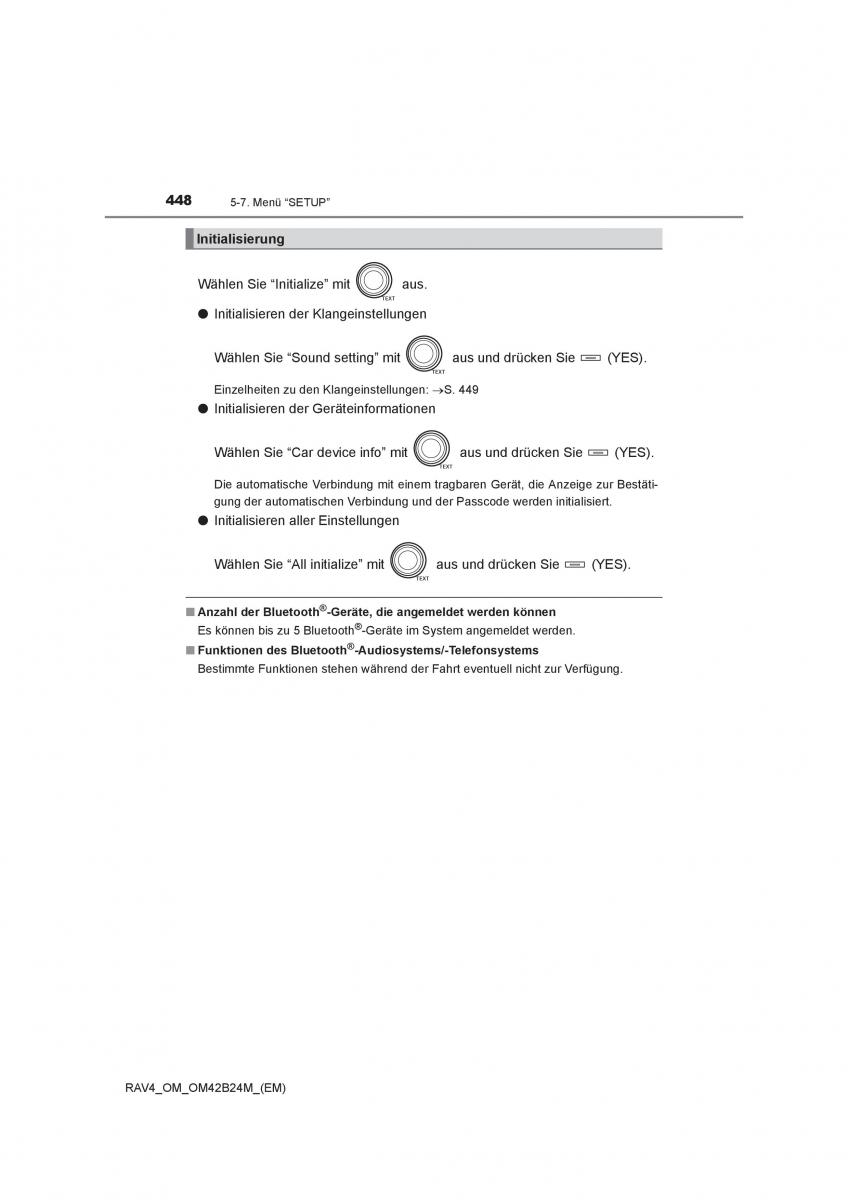 manual  Toyota RAV4 IV 4 Handbuch / page 448