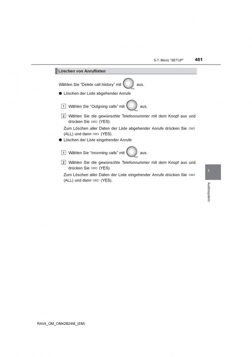 manual  Toyota RAV4 IV 4 Handbuch / page 451