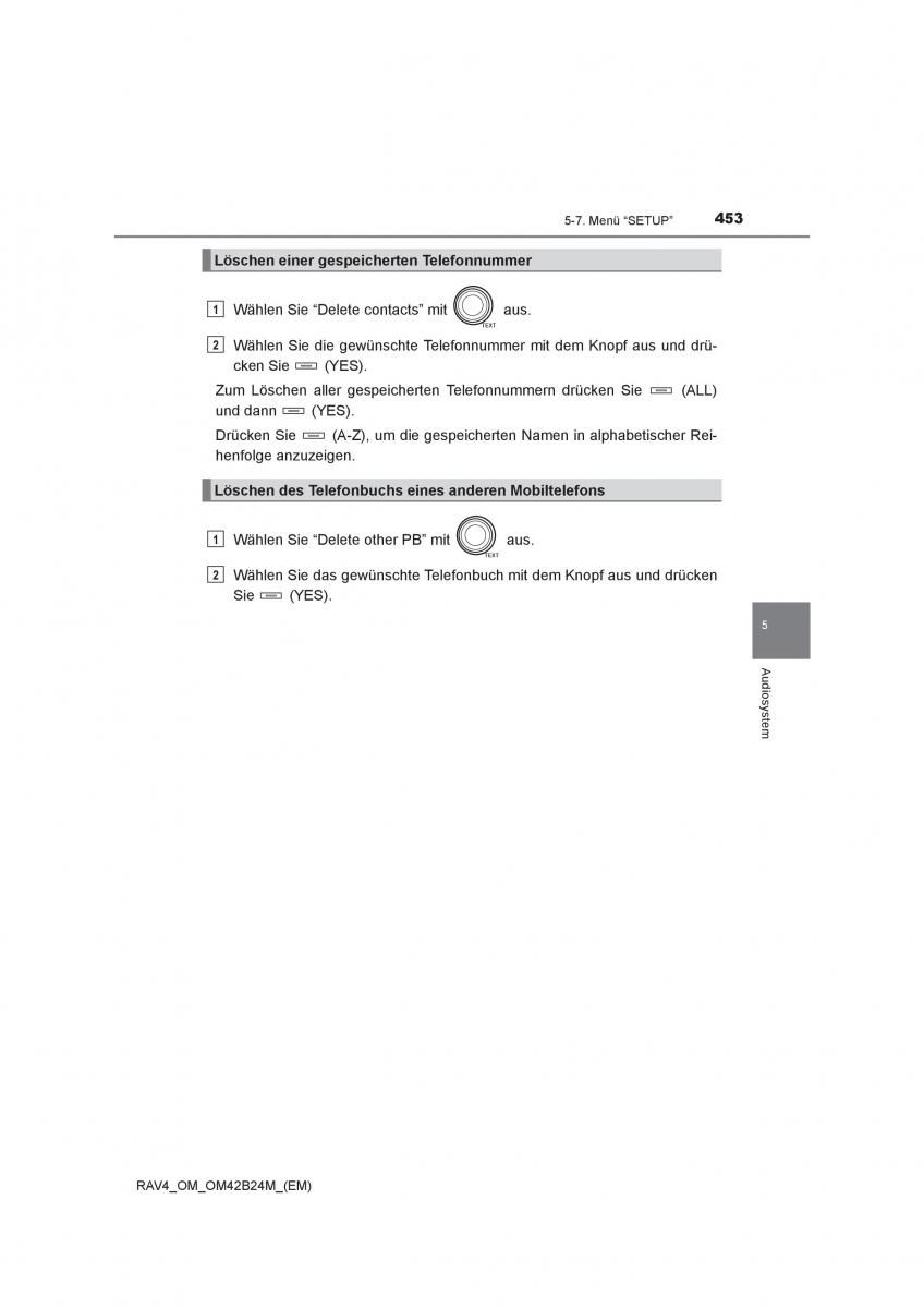 manual  Toyota RAV4 IV 4 Handbuch / page 453