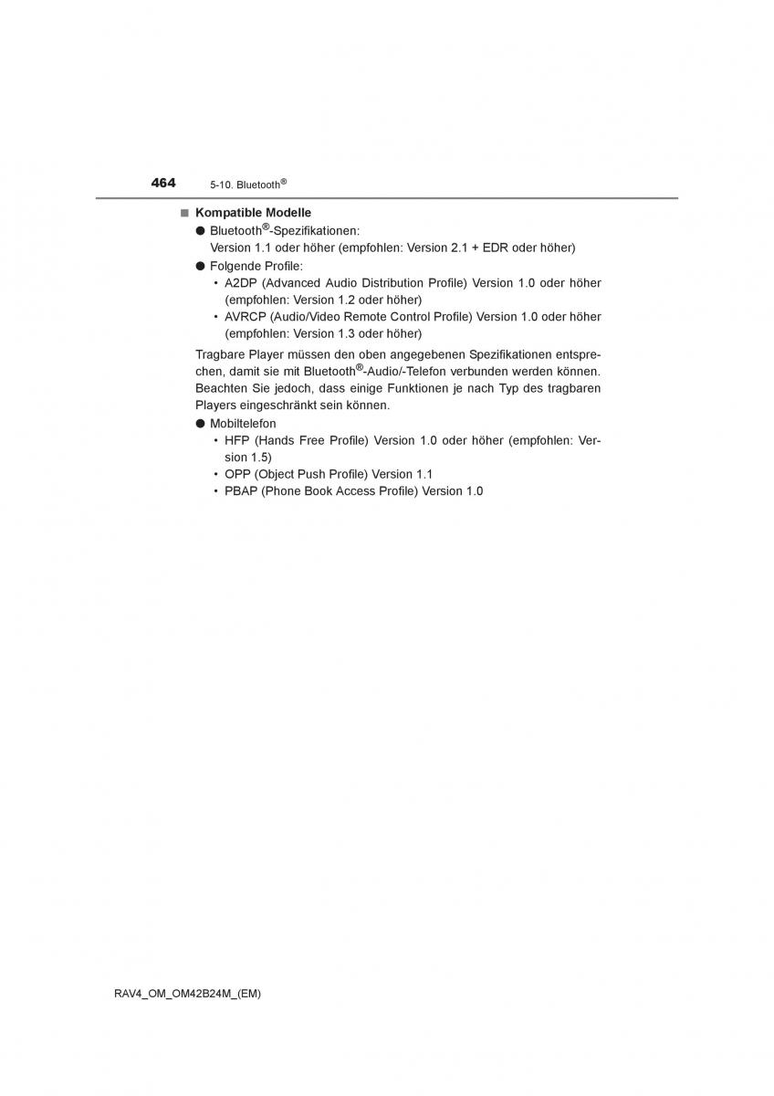 manual  Toyota RAV4 IV 4 Handbuch / page 464