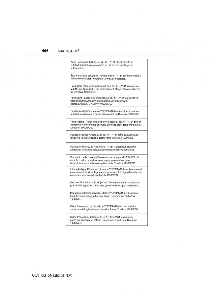 manual  Toyota RAV4 IV 4 Handbuch / page 466